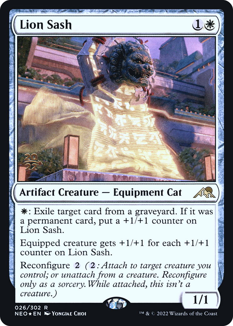 Lion Sash (PRE-026) [Kamigawa: Neon Dynasty Promos] Foil