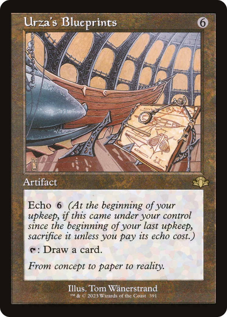 Urza's Blueprints (Retro Frame) (DMR-391) [Dominaria Remastered] Foil