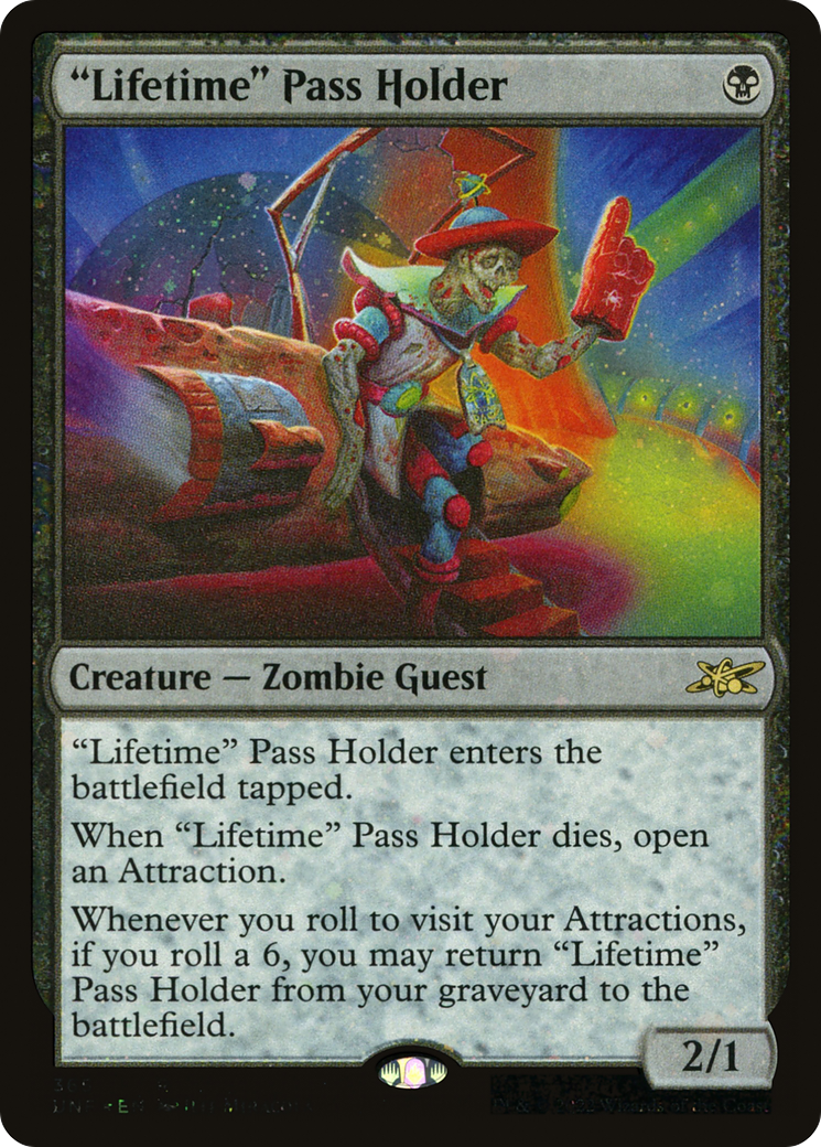 "Lifetime" Pass Holder (Galaxy Foil) (UNF-365) [Unfinity] Foil