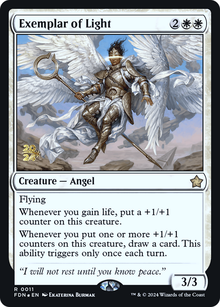 Exemplar of Light (PRE-011) [Foundations Promos] Foil