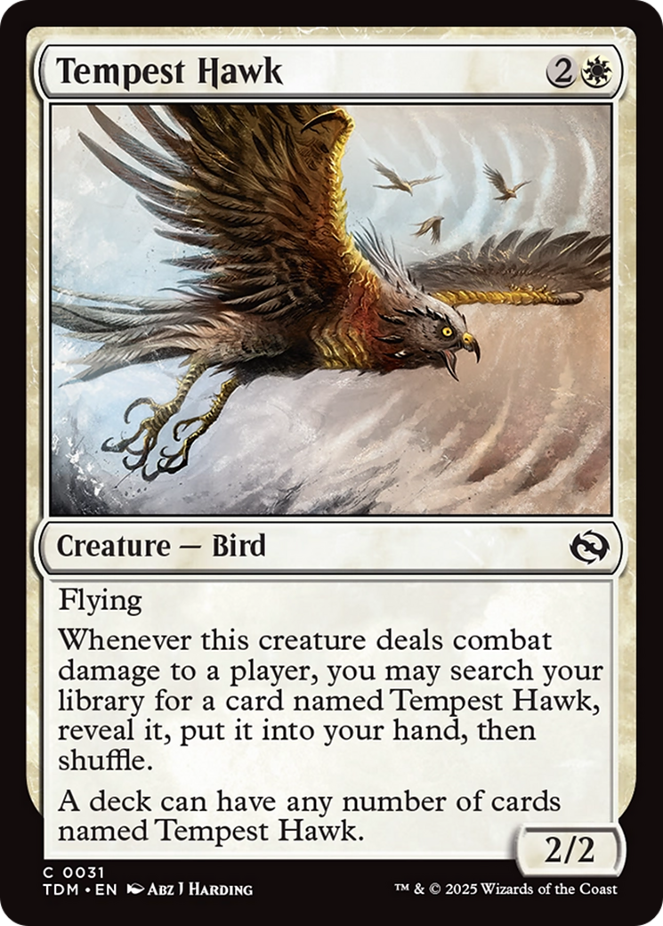 Tempest Hawk (TDM-031) [Tarkir: Dragonstorm]