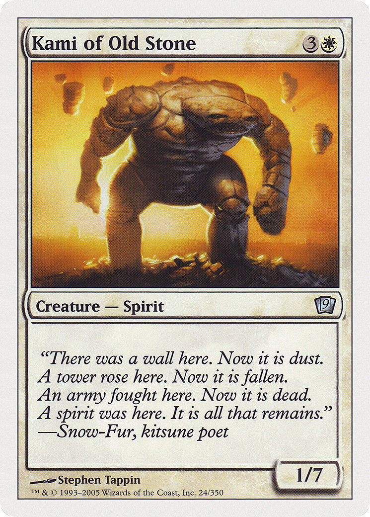 Kami of Old Stone (9ED-024) [9th Edition] Foil