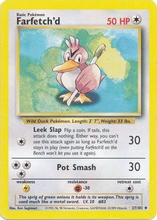 Farfetch'd (027/102) [Base Set] - Uncommon