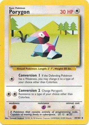 Porygon (039/102) [Base Set] - Uncommon