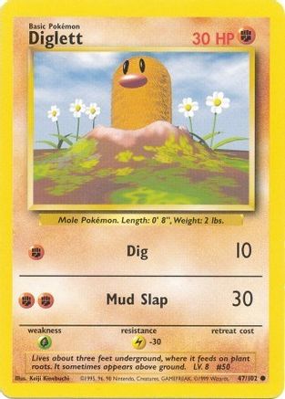 Diglett (047/102) [Base Set] - Common