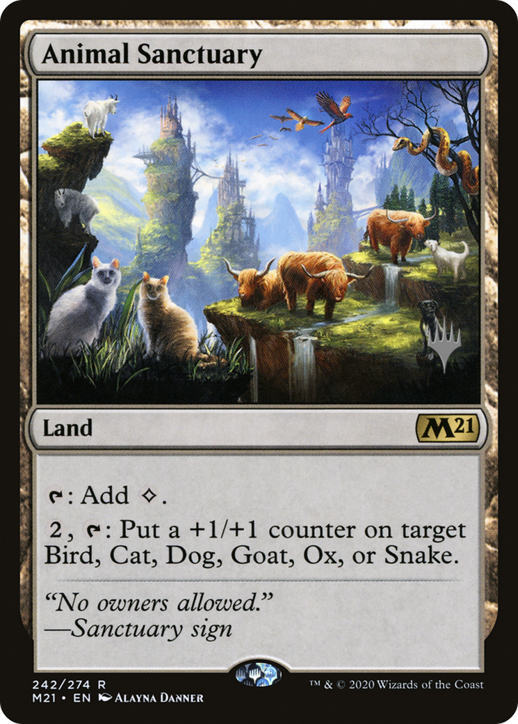 Animal Sanctuary (PPM21-242) [Promo Pack: Core Set 2021 Promos] Foil