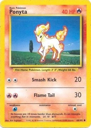 Ponyta (060/102) [Base Set] - Common