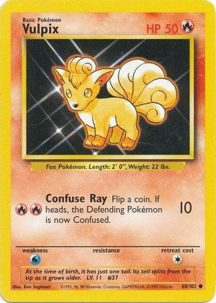 Vulpix (068/102) [Base Set] - Common