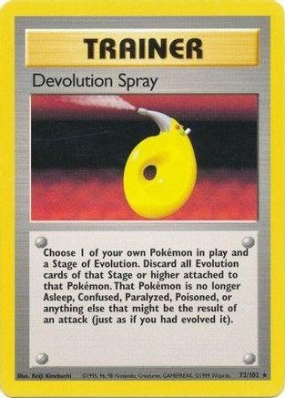 Devolution Spray (072/102) [Base Set] - Rare