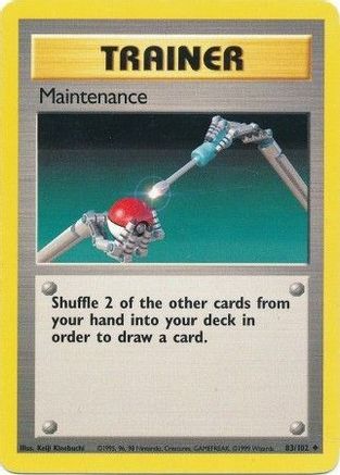 Maintenance (083/102) [Base Set] - Uncommon