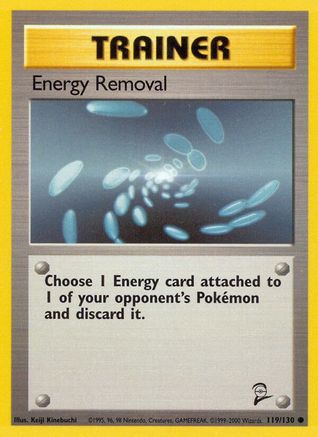 Energy Removal (119/130) [Base Set 2] - Common
