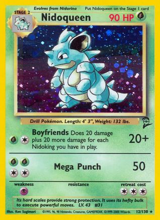 Nidoqueen (012/130) [Base Set 2] Holofoil - Holo Rare