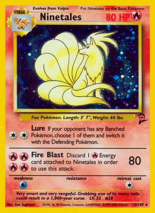 Ninetales (013/130) [Base Set 2] Holofoil - Holo Rare