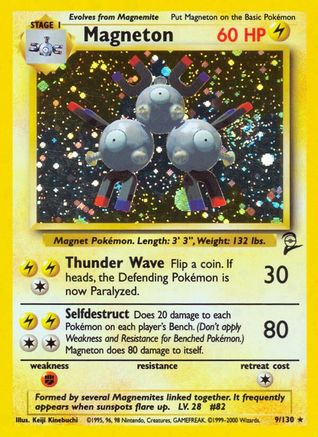 Magneton (009/130) [Base Set 2] Holofoil - Holo Rare