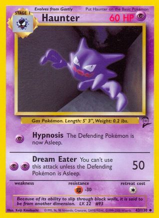 Haunter (043/130) [Base Set 2] - Uncommon