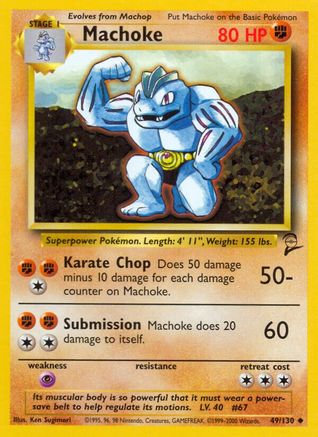 Machoke (049/130) [Base Set 2] - Uncommon