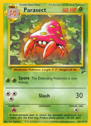 Parasect (055/130) [Base Set 2] - Uncommon
