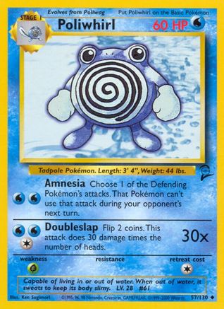 Poliwhirl (057/130) [Base Set 2] - Uncommon