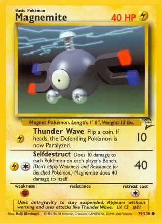 Magnemite (079/130) [Base Set 2] - Common