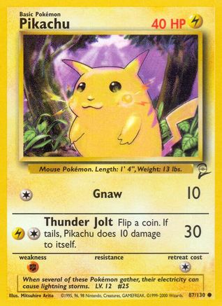 Pikachu (087/130) [Base Set 2] - Common
