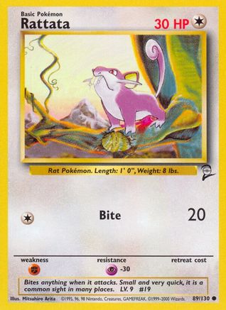 Rattata (089/130) [Base Set 2] - Common