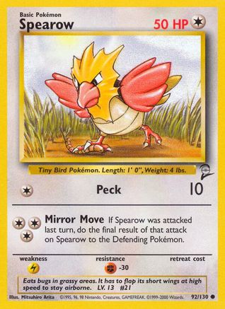 Spearow (092/130) [Base Set 2] - Common
