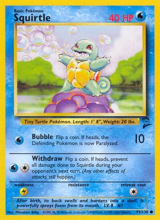 Squirtle (093/130) [Base Set 2] - Common
