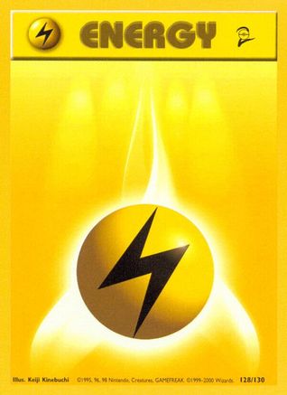 Lightning Energy (128/130) [Base Set 2] - Common