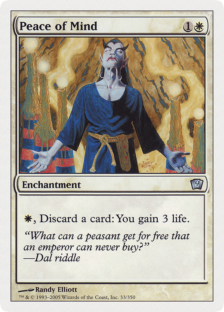 Peace of Mind (9ED-033) [9th Edition] Foil