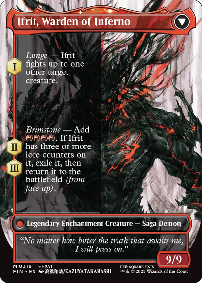Clive, Ifrit's Dominant (FIN-318) (Borderless) [FINAL FANTASY] Foil