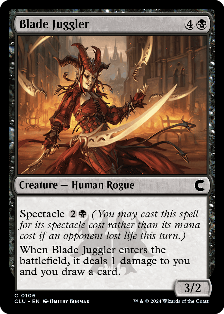 Blade Juggler (CLU-106) [Ravnica: Clue Edition]