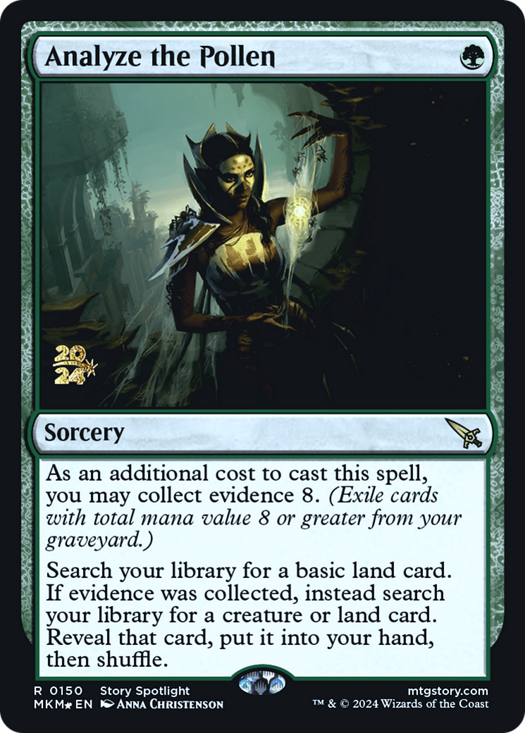 Analyze the Pollen (PRE-150) [Murders at Karlov Manor Promos] Foil