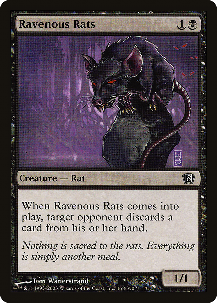 Ravenous Rats (8ED-158) [8th Edition] Foil