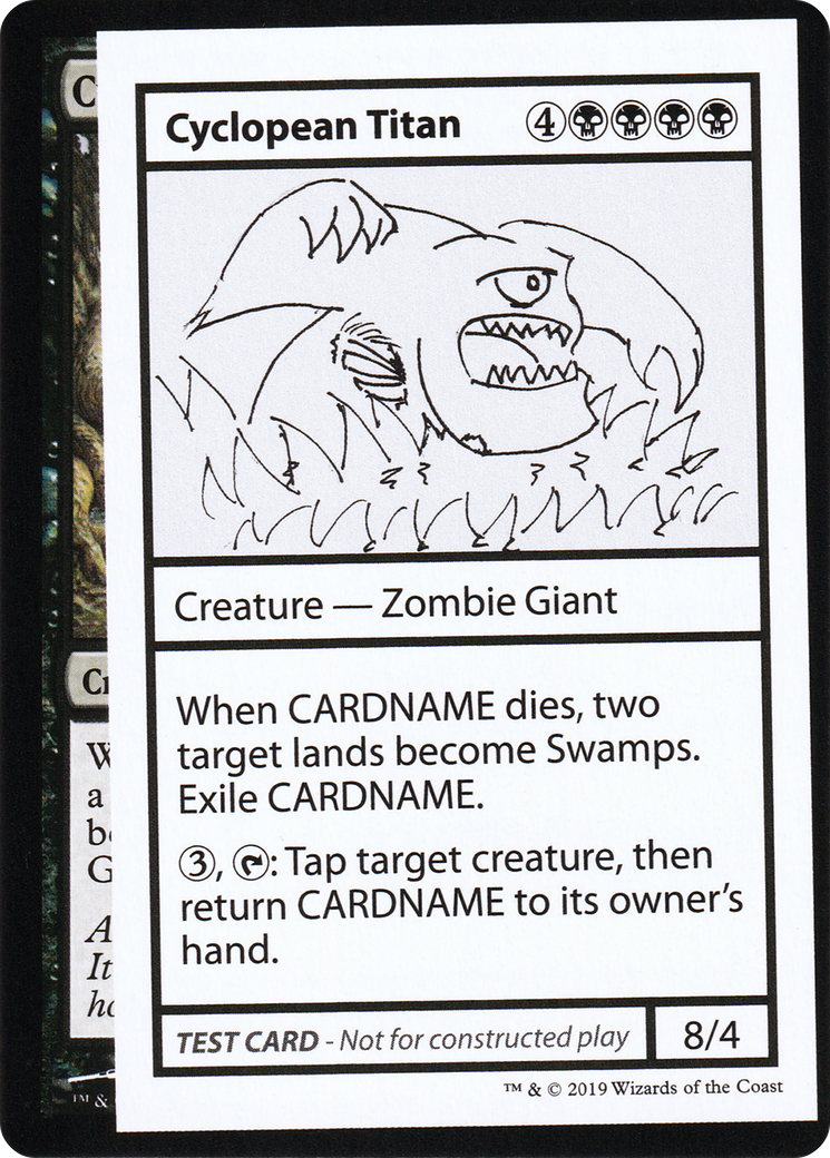 Cyclopean Titan (No PW Symbol) [Mystery Booster Playtest Cards 2021]