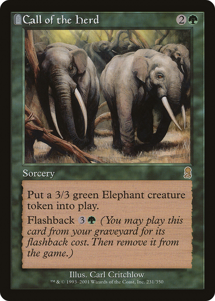 Call of the Herd (ODY-231) [Odyssey] Foil