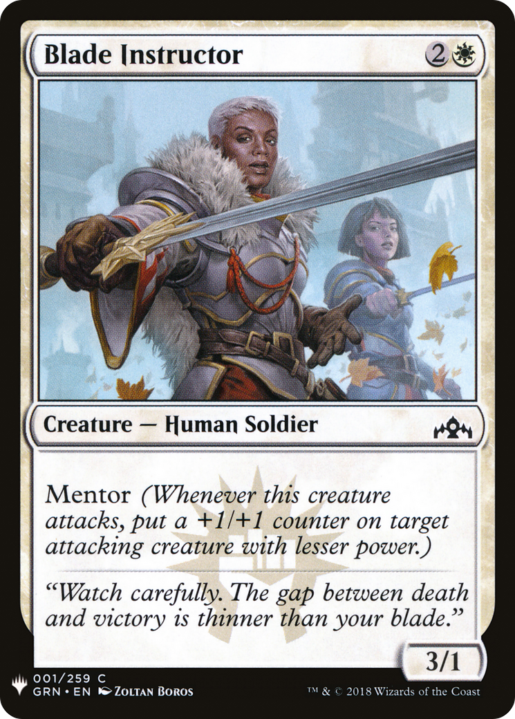 Blade Instructor (LIST-GRN-1) [The List]