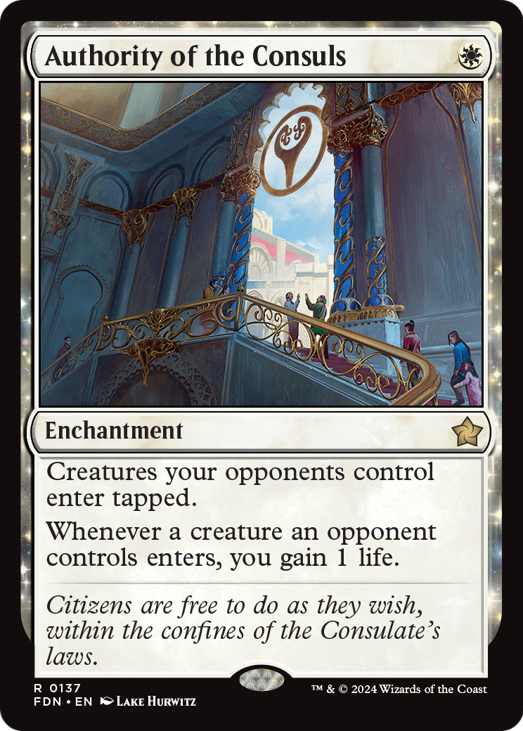 Authority of the Consuls (FDN-137) [Foundations] Foil