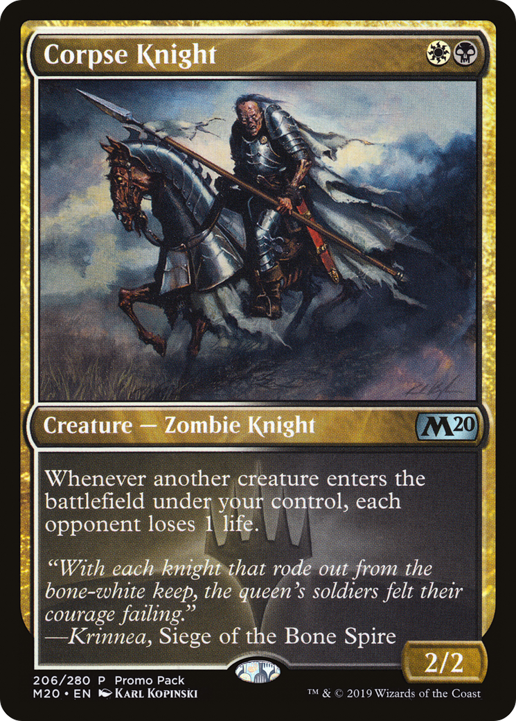 Corpse Knight (PPM20-206) [Promo Pack: Core Set 2020 Promos] Foil