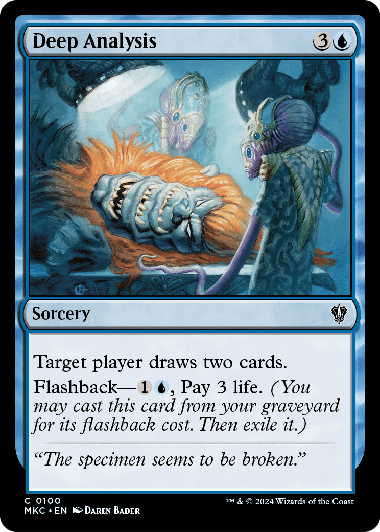 Deep Analysis (MKC-100) [Murders at Karlov Manor Commander]