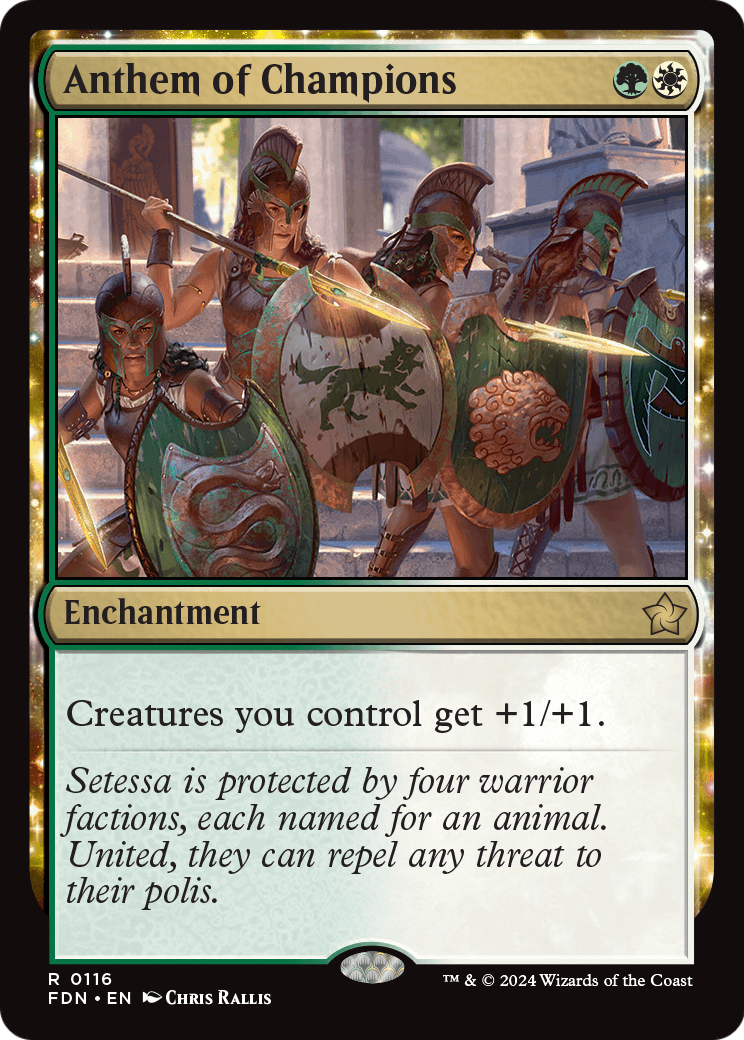 Anthem of Champions (FDN-116) [Foundations] Foil
