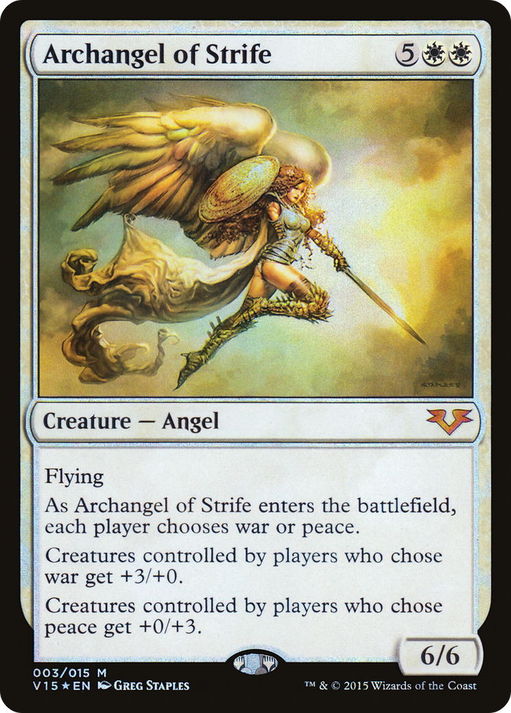 Archangel of Strife (V15-003) [From the Vault: Angels] Foil