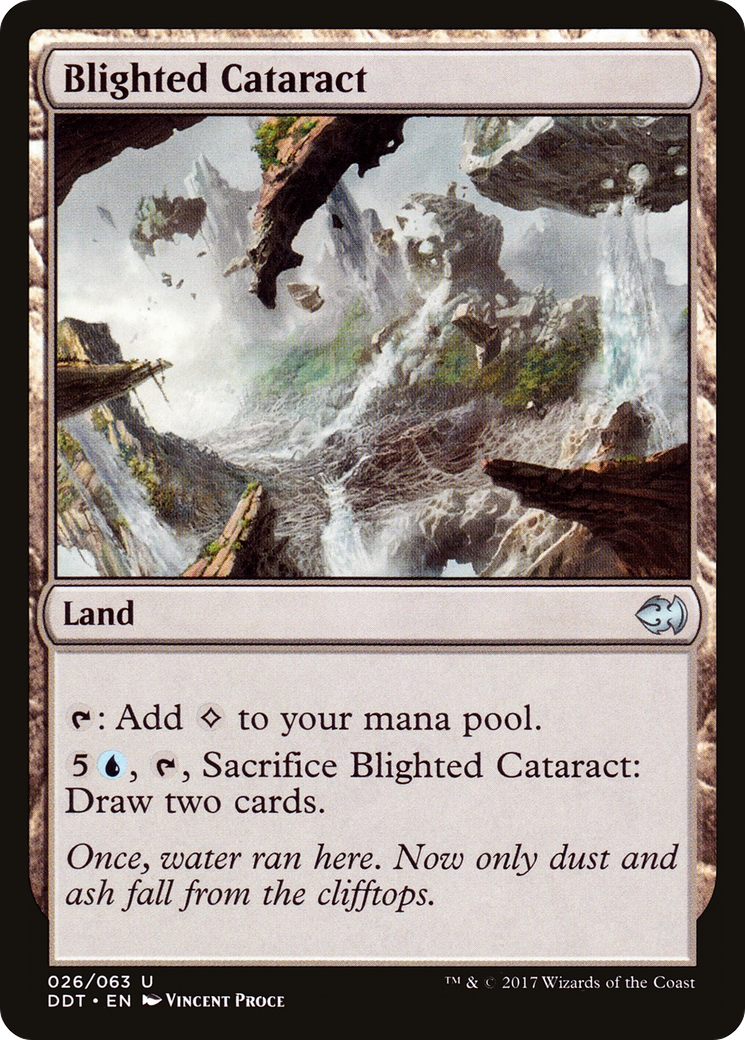 Blighted Cataract (DDT-026) [Duel Decks: Merfolk vs. Goblins]