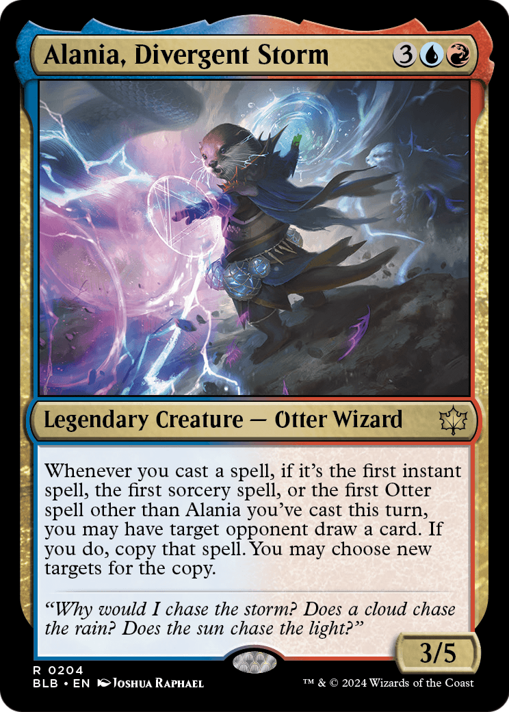Alania, Divergent Storm (BLB-204) [Bloomburrow] Foil