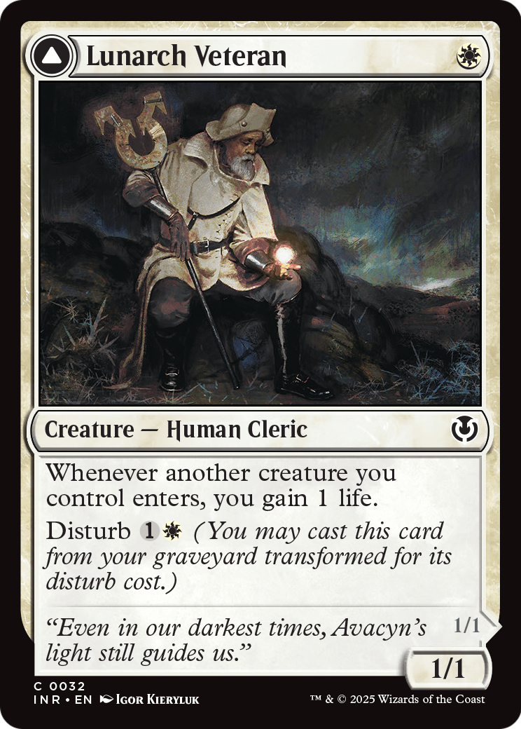 Lunarch Veteran (INR-032) [Innistrad Remastered] Foil