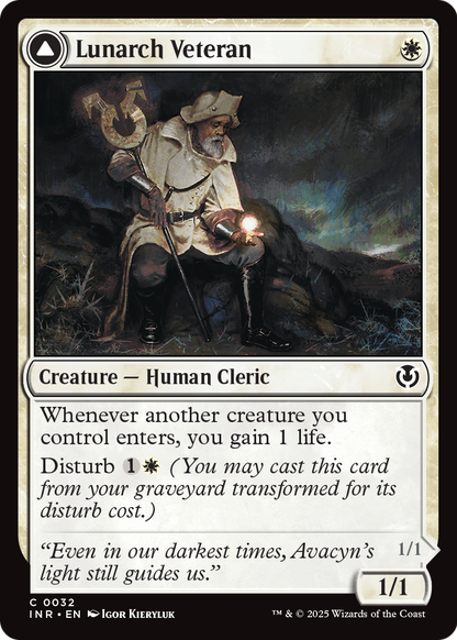 Lunarch Veteran (INR-032) [Innistrad Remastered] Foil