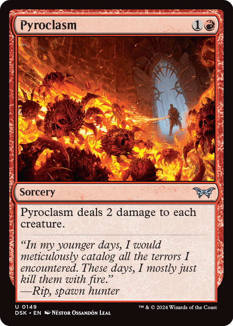 Pyroclasm (DSK-149) [Duskmourn: House of Horror] Foil
