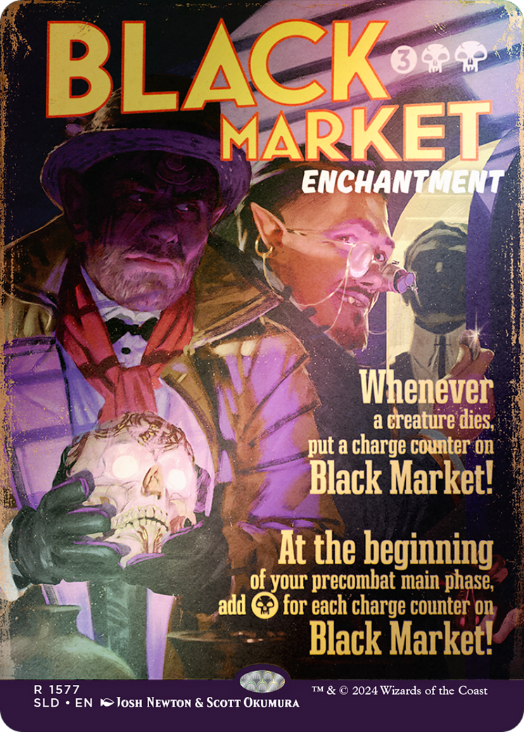 Black Market (Rainbow Foil) (SLD-1577) (Borderless) [Secret Lair Drop] Foil