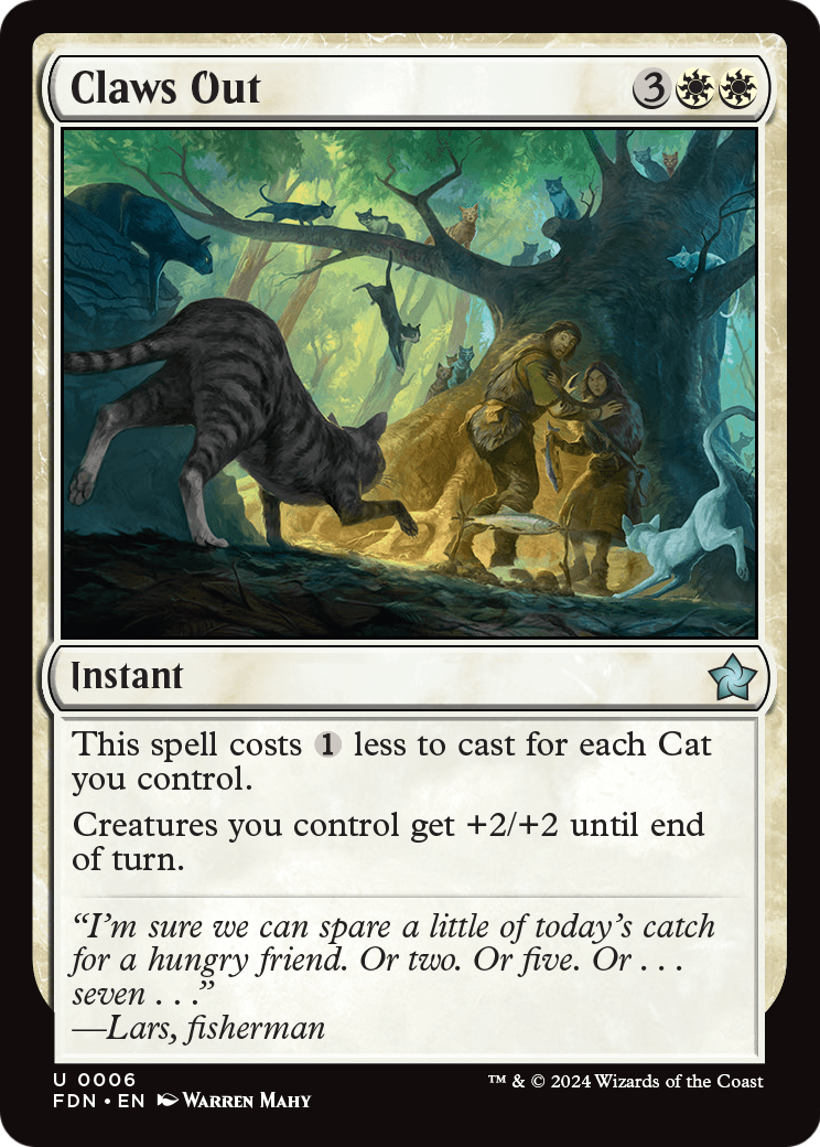 Claws Out (FDN-006) [Foundations] Foil