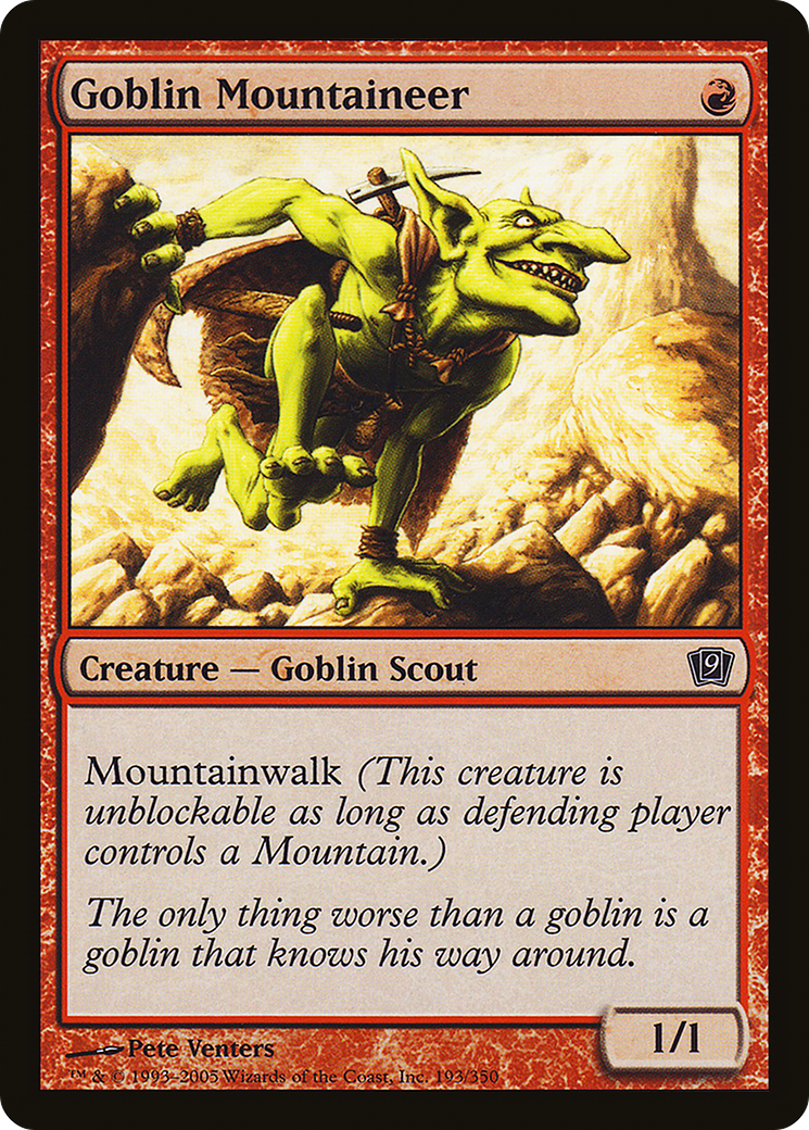 Goblin Mountaineer (9ED-193) [9th Edition]