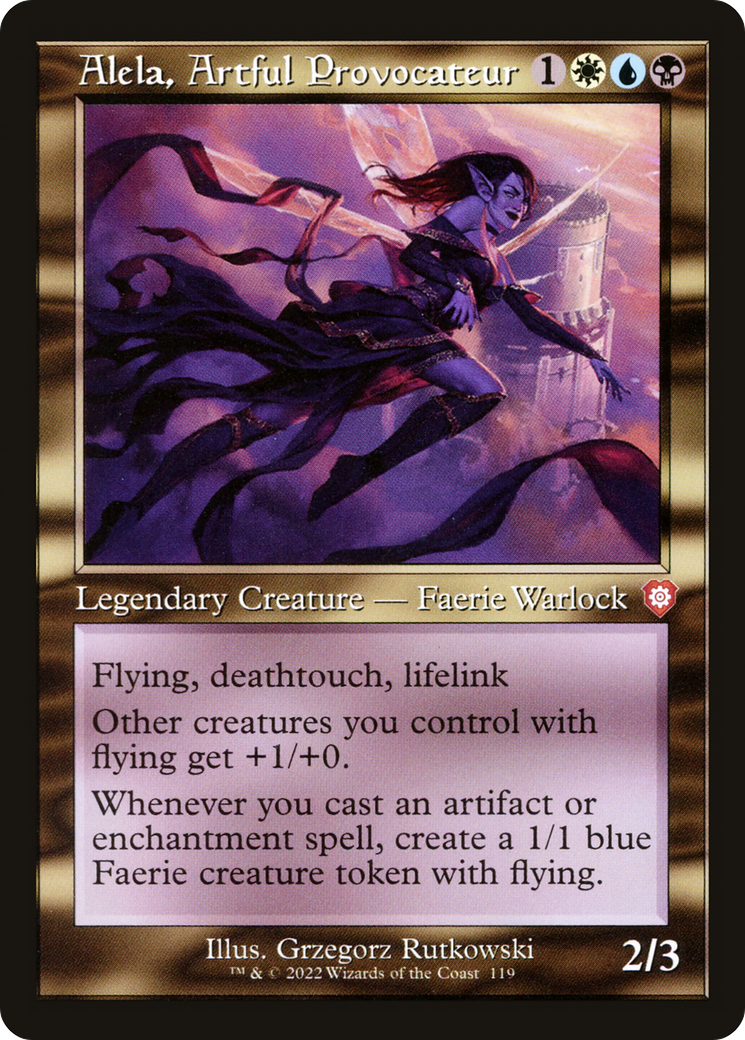 Alela, Artful Provocateur (Retro Frame) (BRC-119) [The Brothers' War Commander]